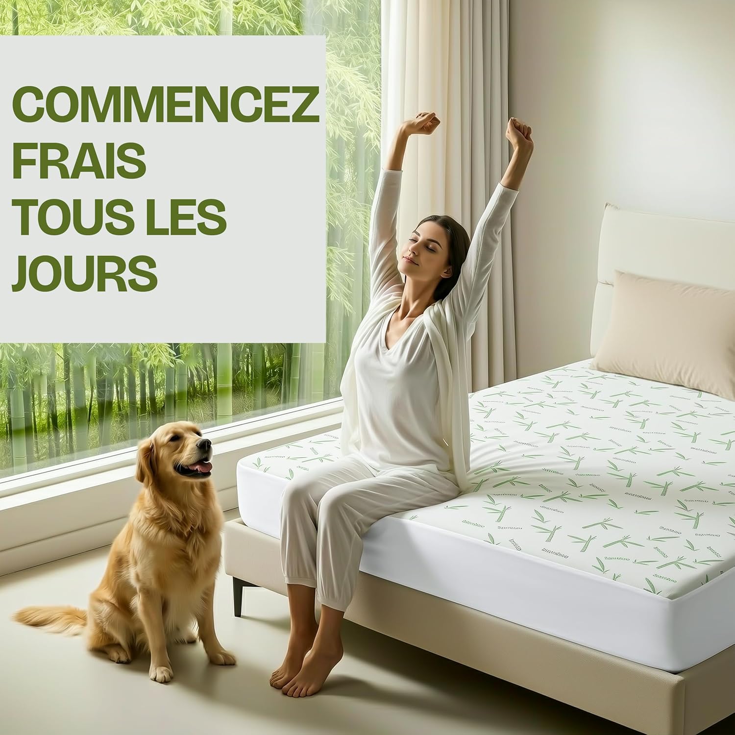 Utopia Bedding - Protège Matelas Premium - 160x190x30 cm - Imperméable, Respirant, Certifié Oeko-Tex