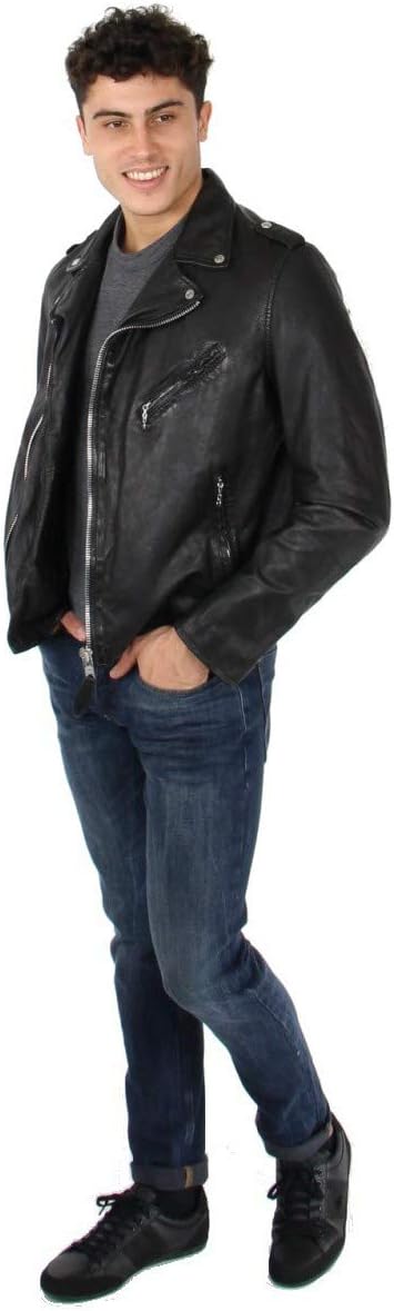 Schott - Perfecto cuir homme - coupe moto - noir - ref_47534