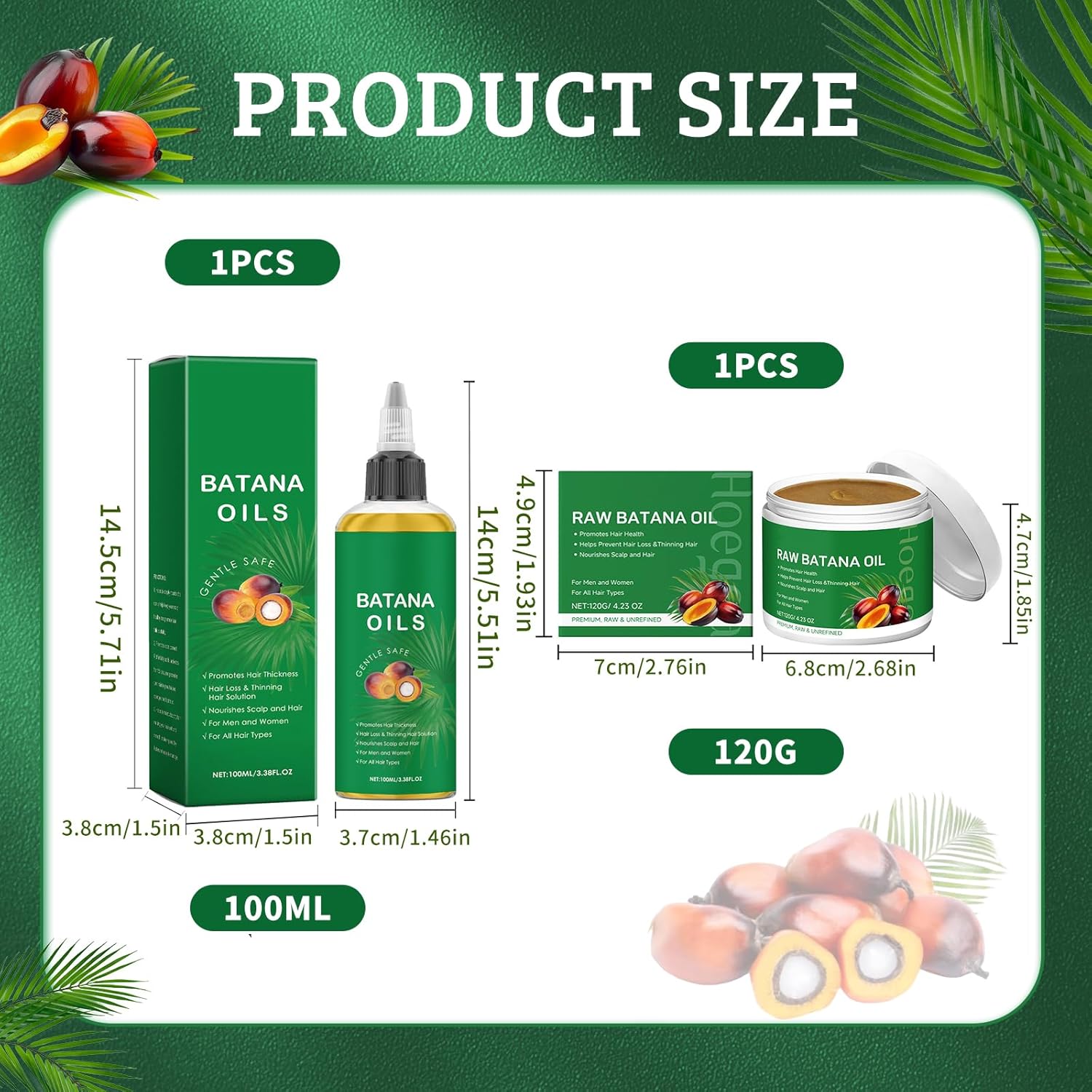 Crème Capillaire - soin à l'huile de Batana - croissance et nutrition cheveux