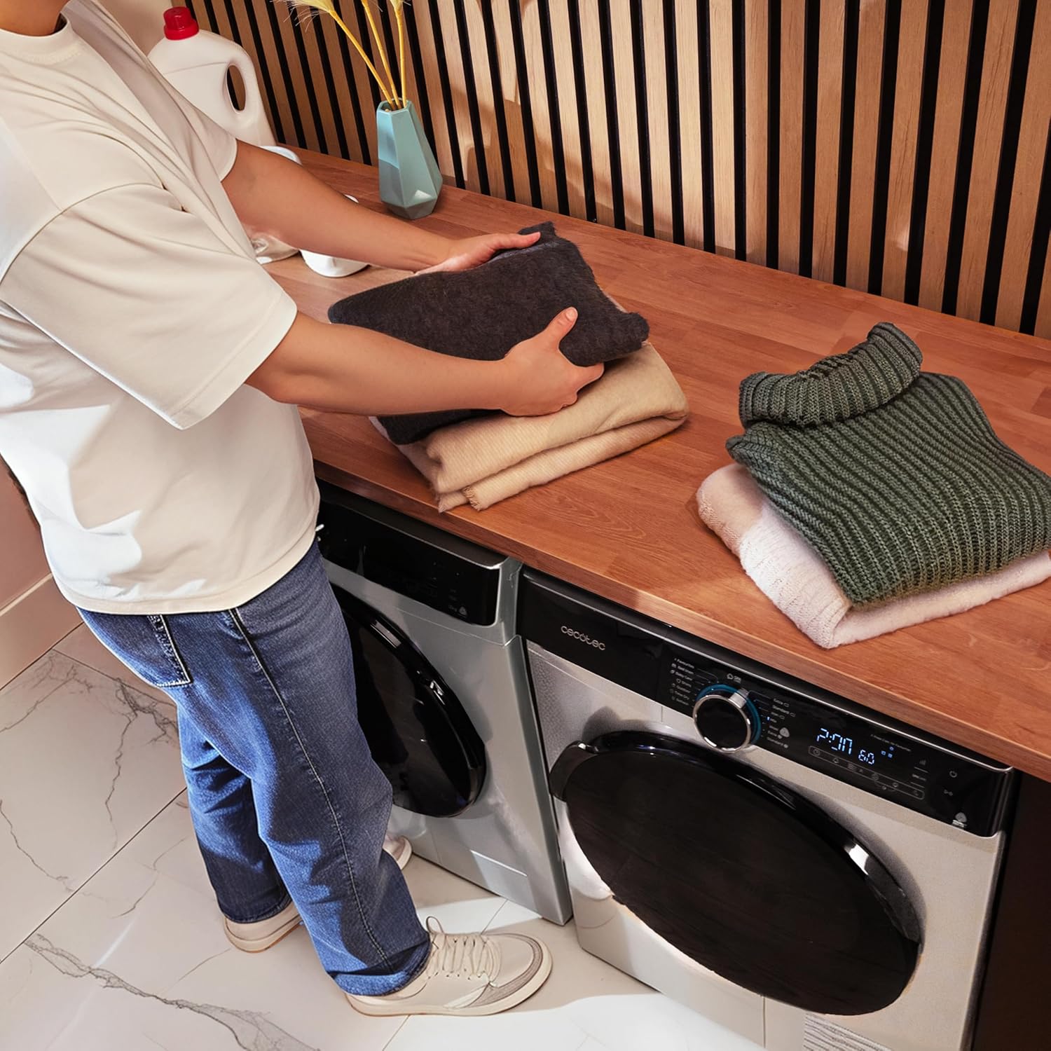 Cecotec - sèche-linge 10kg, pompe à chaleur, A+++, 14 programmes, UV, Bolero Dresscode Dry 10505