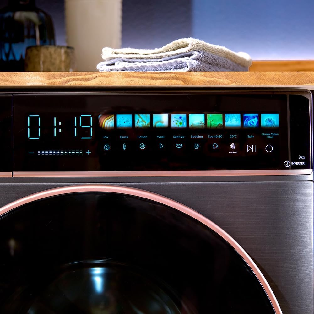 Cecotec - Bolero DressCode 9900 - 9kg, 1400tr/min, Autodose, écran 10,3