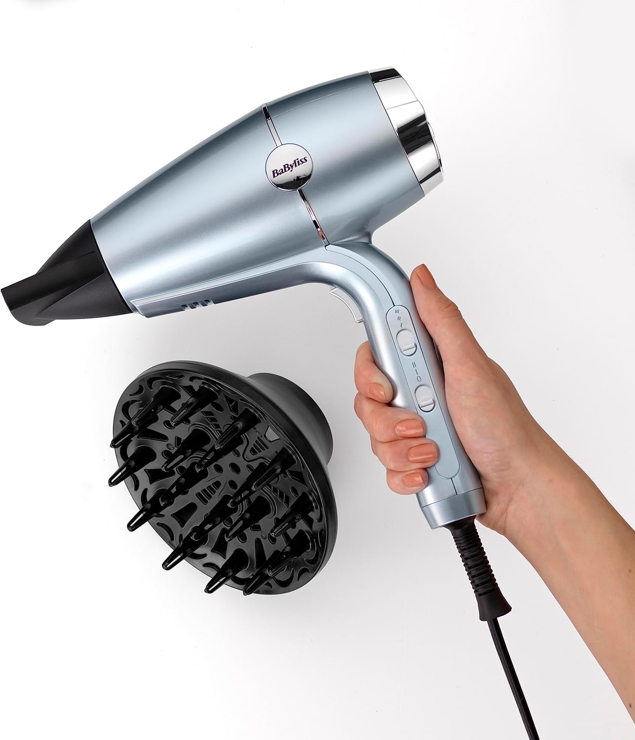 BaByliss - sèche-cheveux Hydro-Fusion 2100W - ionique, cheveux brillants et protégés - D773DE