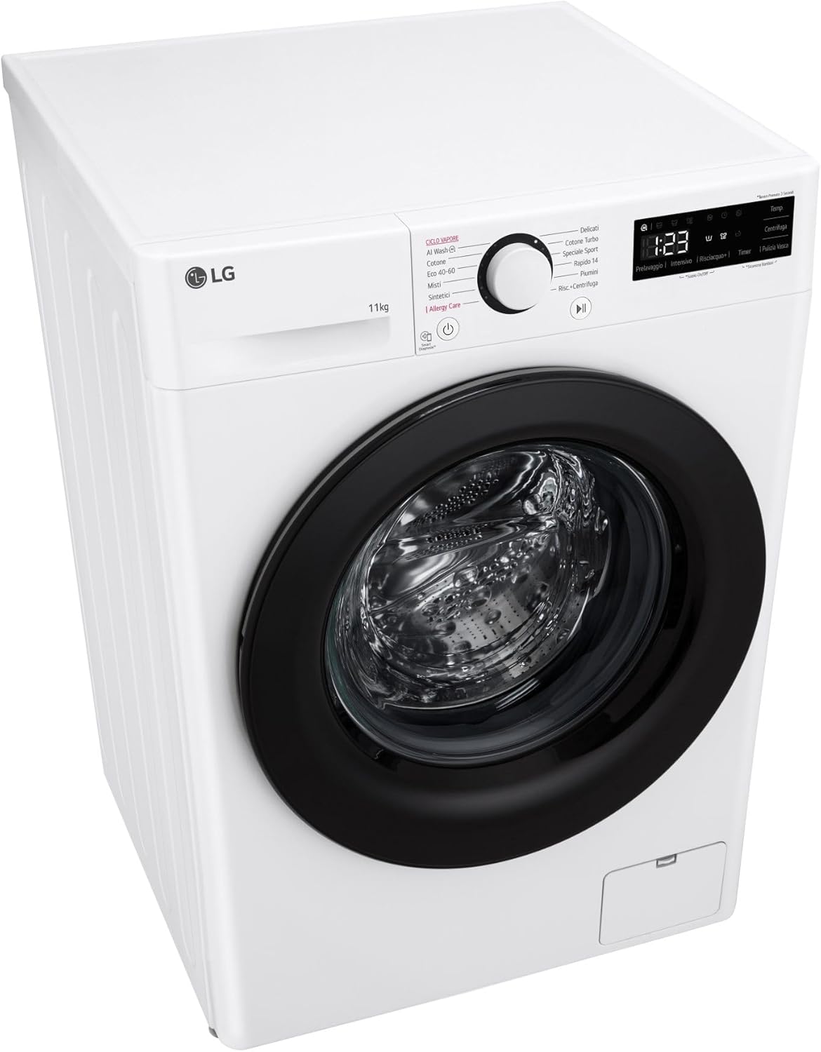 LG - Série R3 - 60x85x56,5 cm - 11kg, 1400tr/min, vapeur, AI DD F4R3011NSWB