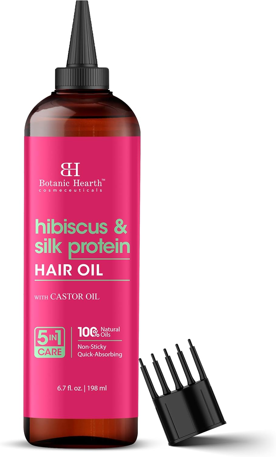 Botanic Hearth - huile cheveux hibiscus & protéines - 200ml - hydratation, brillance, sans paraben