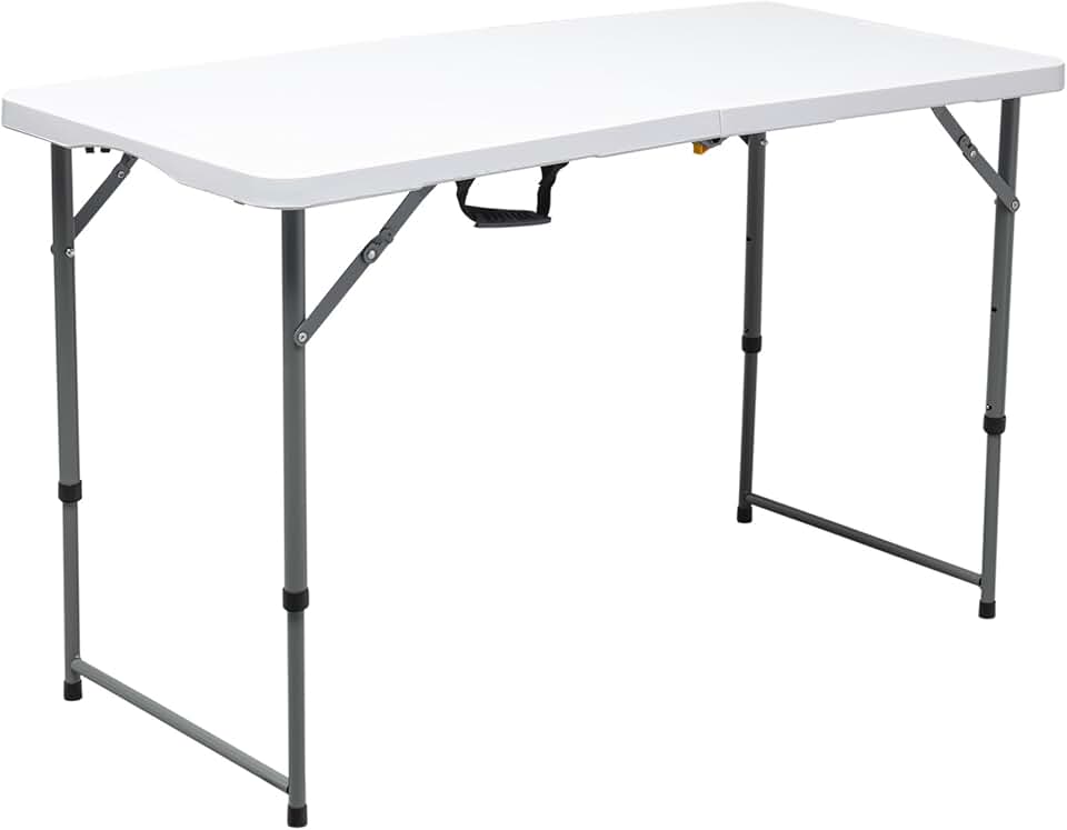 Werka Pro - Table pliante réglable 120x60x74cm - pieds ajustables