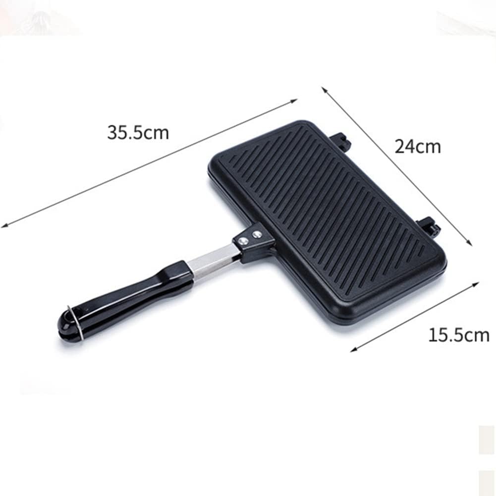 Appareil à croque monsieur antiadhérent, cuisson gaz, four multifonction, compact