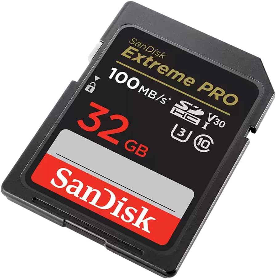 SanDisk - Extreme PRO - 32 Go - SDHC, 100 Mo/s, UHS-I, Classe 10, U3, V30