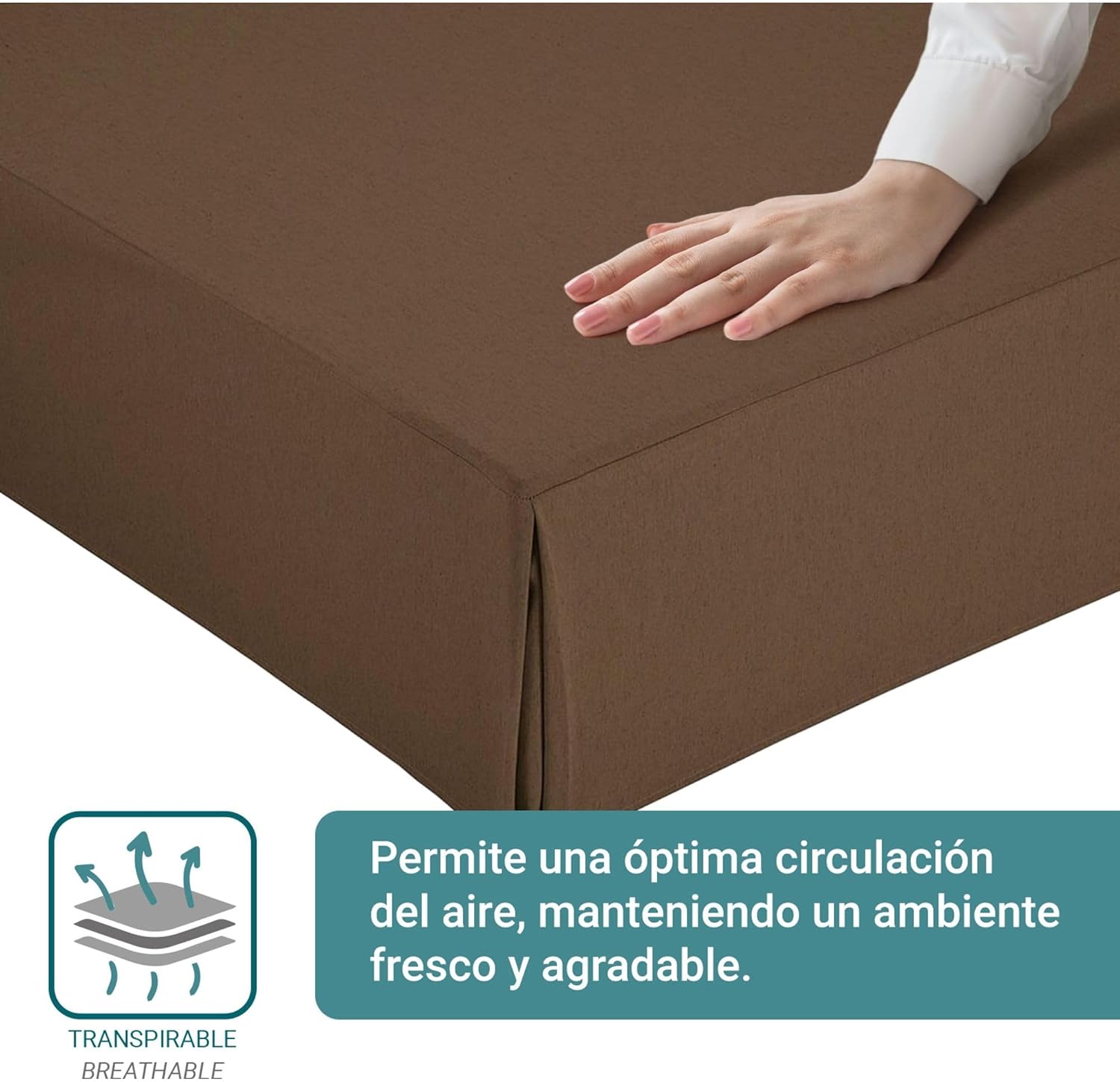 Housse de canapé - 80x190/200 cm - ajustable, antidérapante, respirante, fabriquée en Espagne