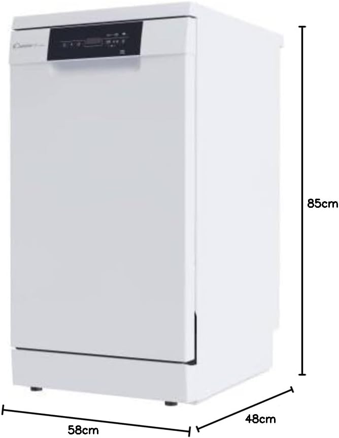 Candy – Série CDPH – Lave-vaisselle 45 cm, 10 couverts, blanc – CDPH2D1047W-01