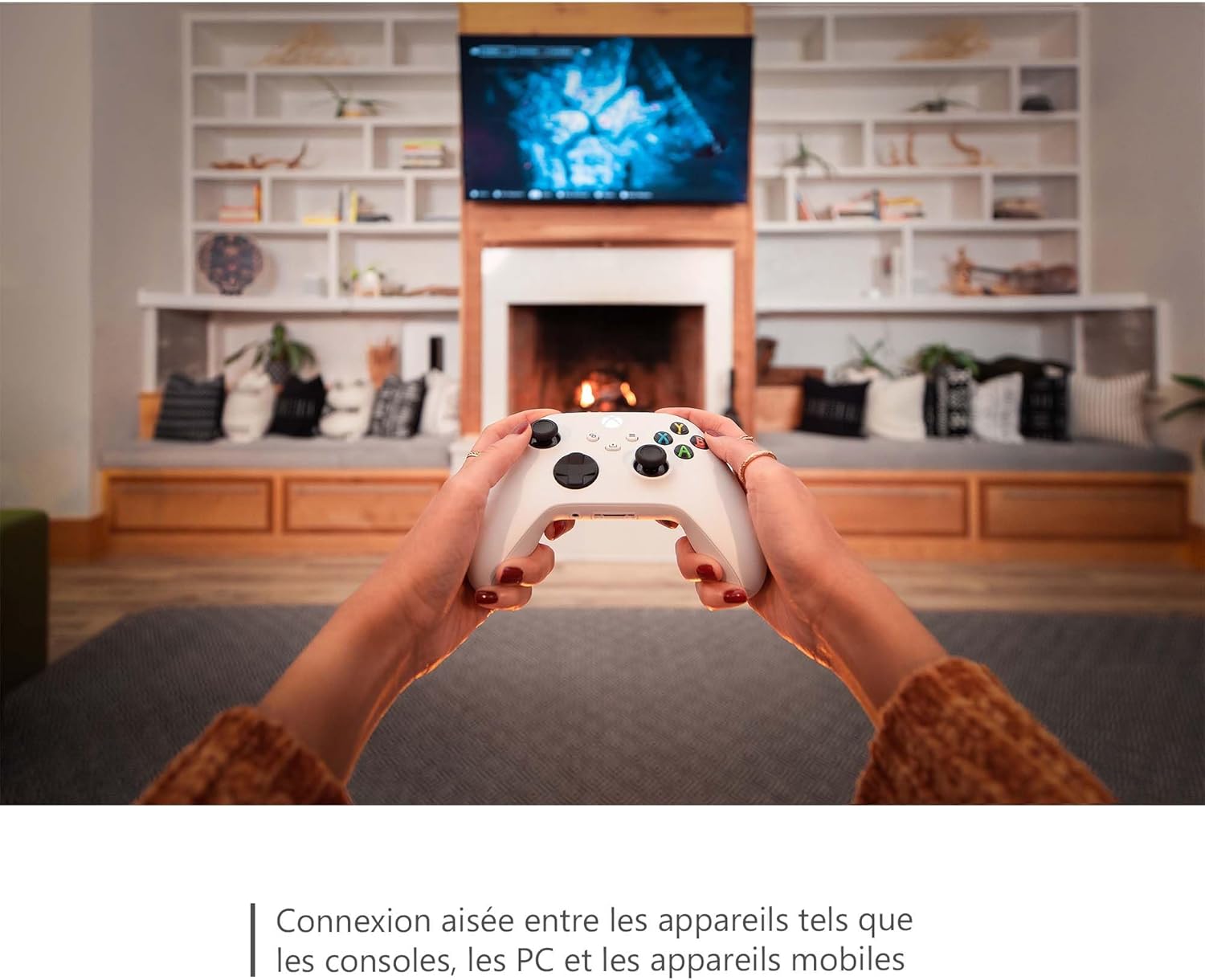 Xbox - Manette sans fil Robot White - compatibilité multi-plateformes