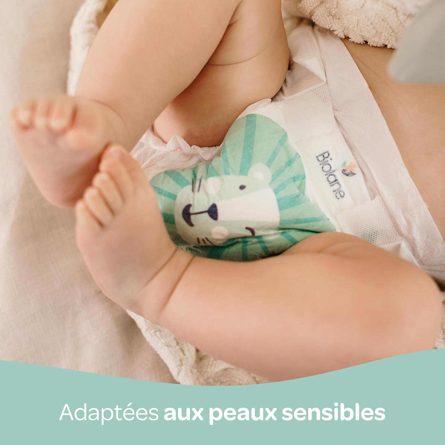 Biolane - couches bébé taille 4 - ultra-absorbant, 12h protection, pack 144