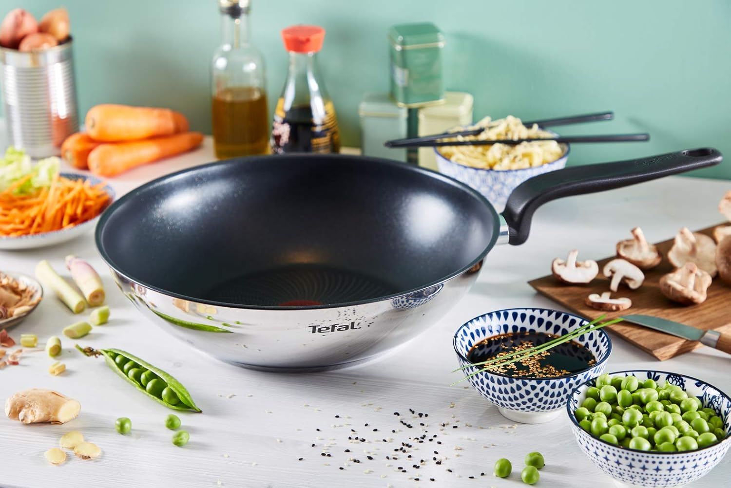 Tefal - Primary série - wok 28 cm - revêtement antiadhésif durable