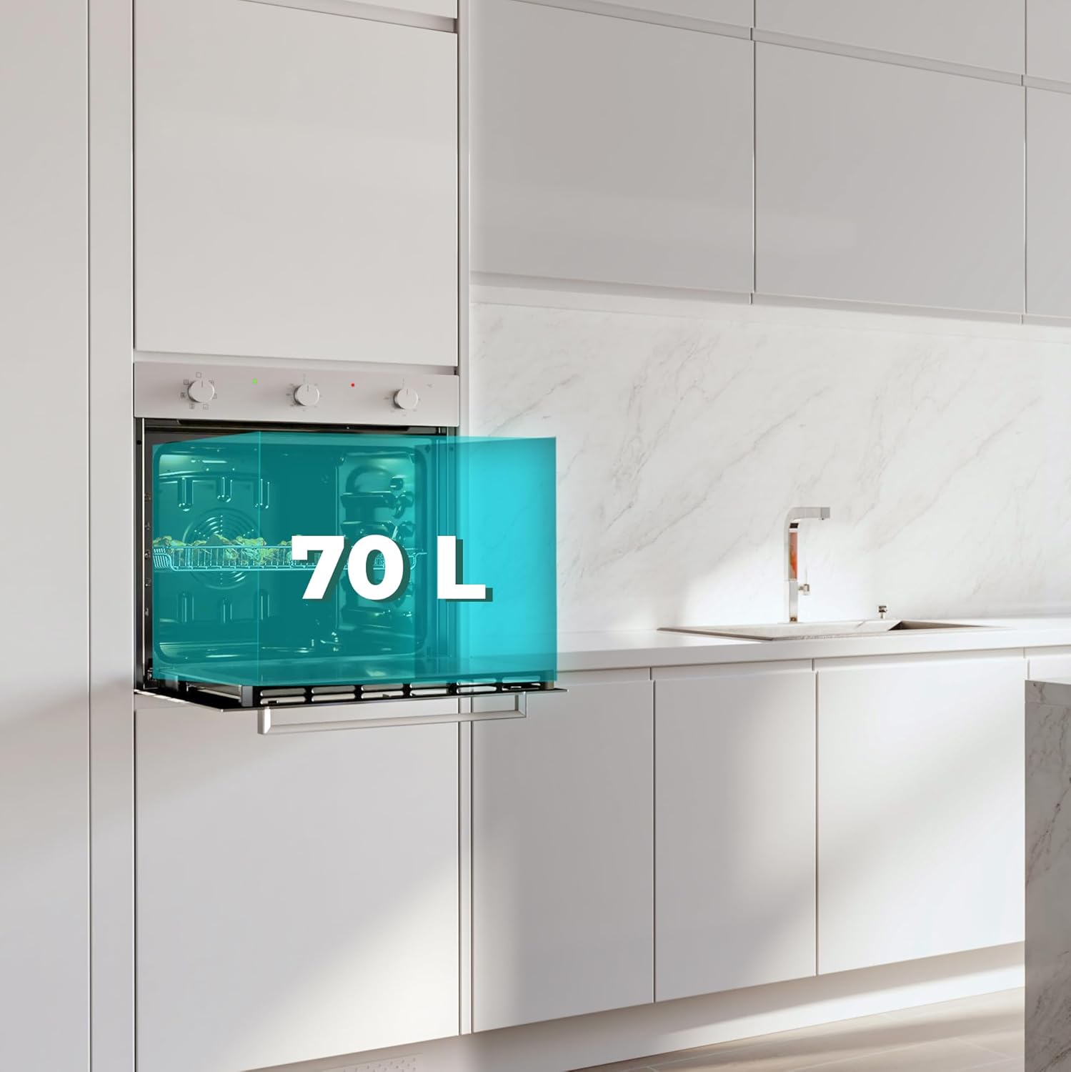 Cecotec - Bolero Hexa série - 70L, 6 fonctions, classe A, 2800W, M236000