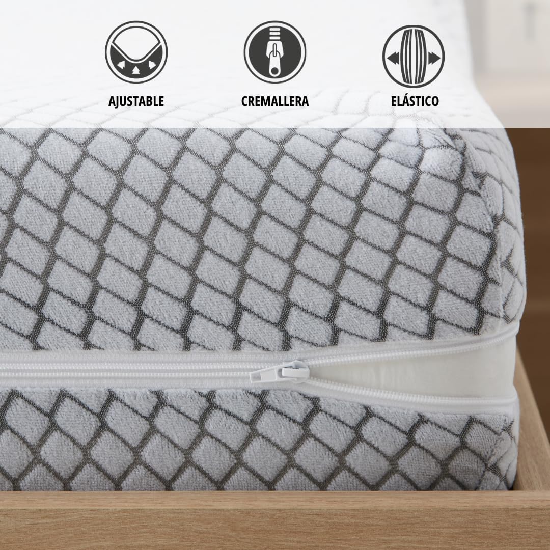 Degrees Home - Teide - 140 cm - housse matelas zippée, anti-acariens, confortable