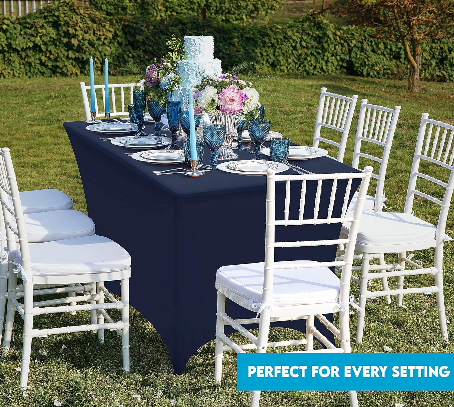 Utopia Kitchen - nappe extensible 183 cm - polyester spandex lavable