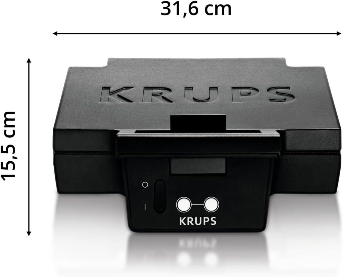 Krups - FDK 451 - plaques 25x12 cm - 850W, noir, FDK451