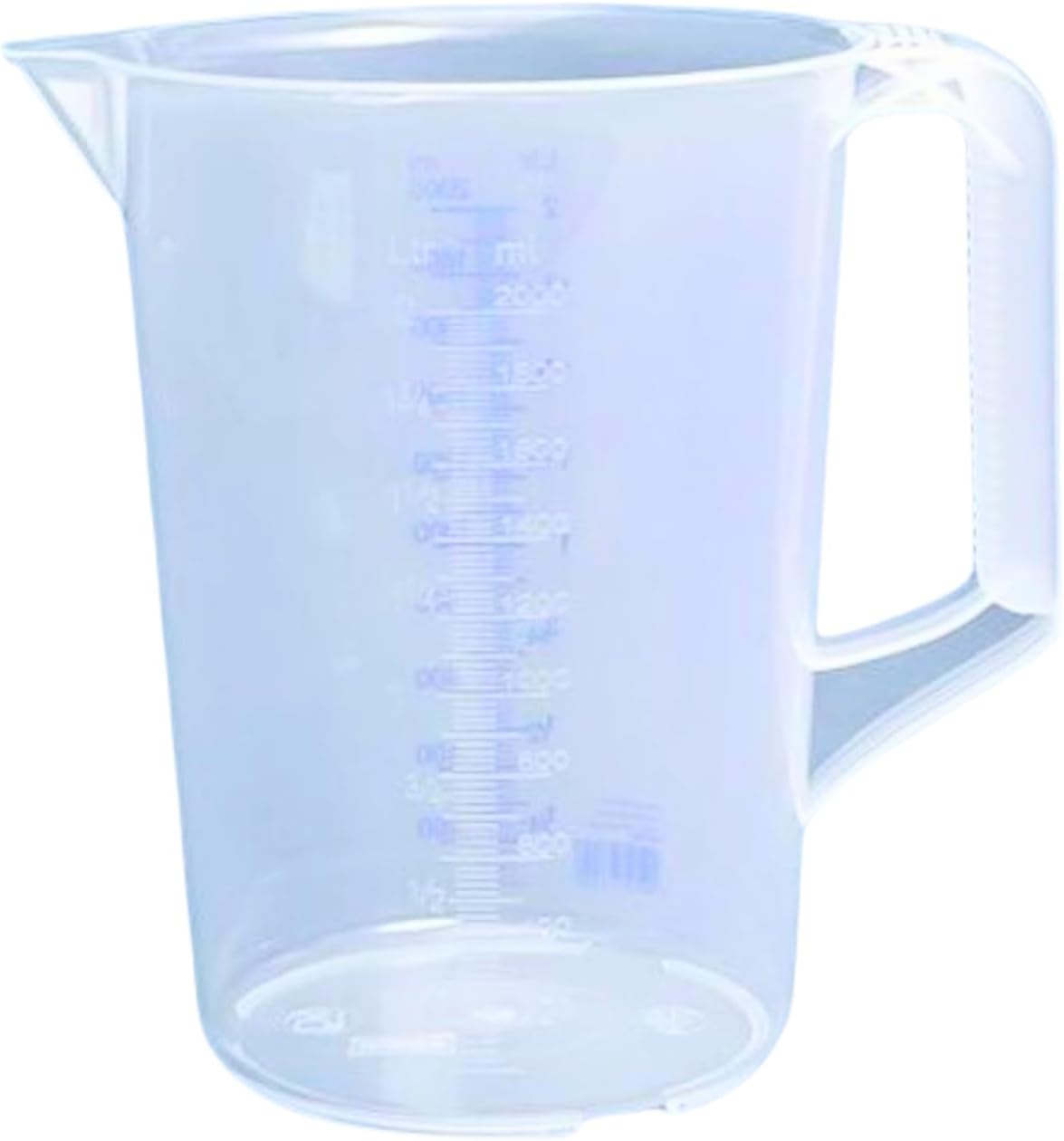 hünersdorff - verre doseur - 2L - PP incassable, poignée, lot de 2