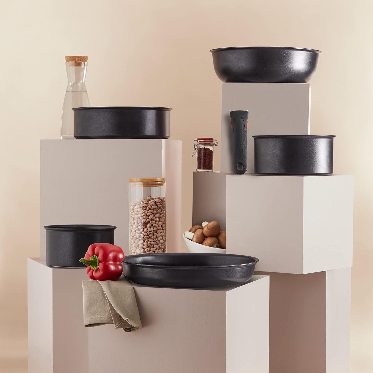 Tefal - Ingenio Eco Resist - poêle 26 cm - induction, antiadhésif, empilable, lave-vaisselle, L3970503