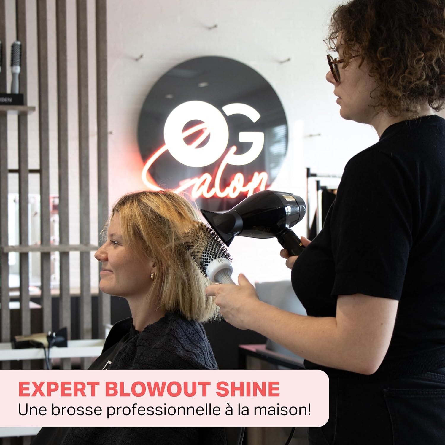 Olivia Garden - Expert Blowout Shine - ronde céramique antistatique - brushing ultra-brillant, sans frisottis