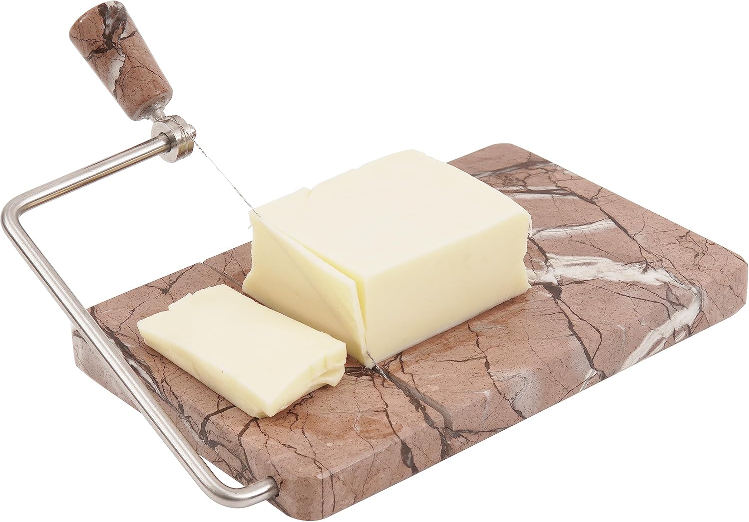 RADICAL - trancheuse à fromage marinara - marbre - 4 fils de rechange, coupe-beurre, planche à découper