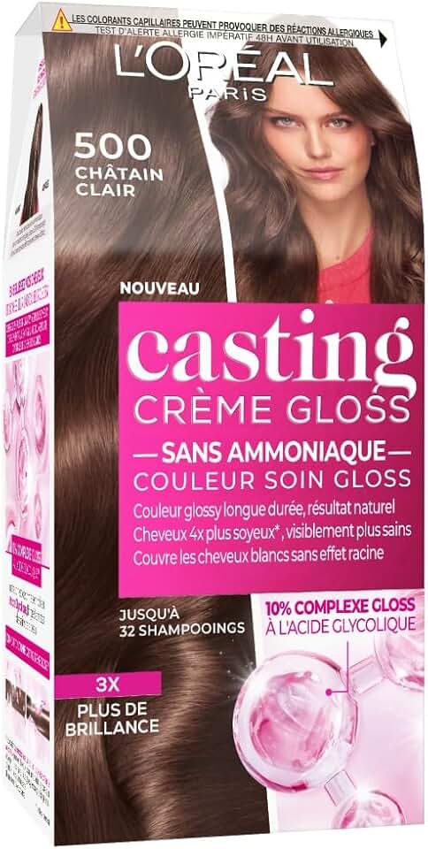 L'Oréal Paris - Casting Crème Gloss - châtain clair - coloration soin sans ammoniaque