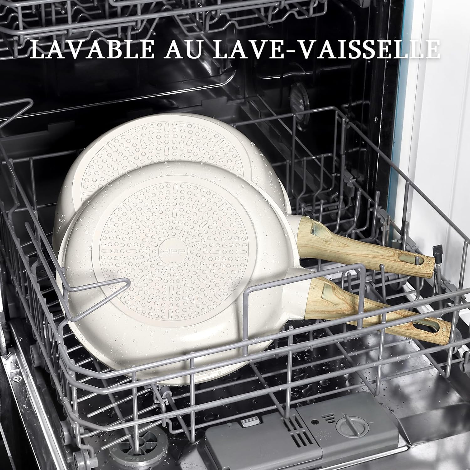 GiPP - Poêle à frire granit 26cm - antiadhésive saine induction