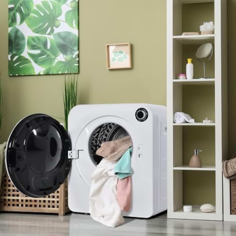 Sèche-linge mural 3kg, 830W, inox, 5 programmes, 62dB, compact