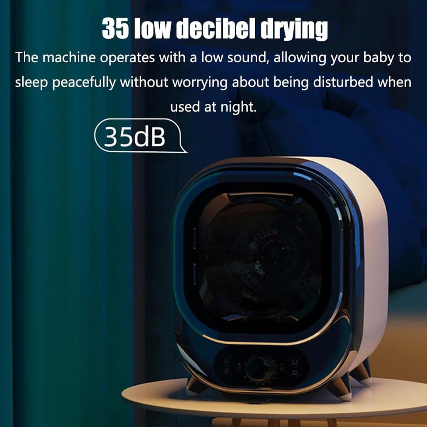 Sèche-linge portable - 3kg - mini condensateur, 5 modes, bleu