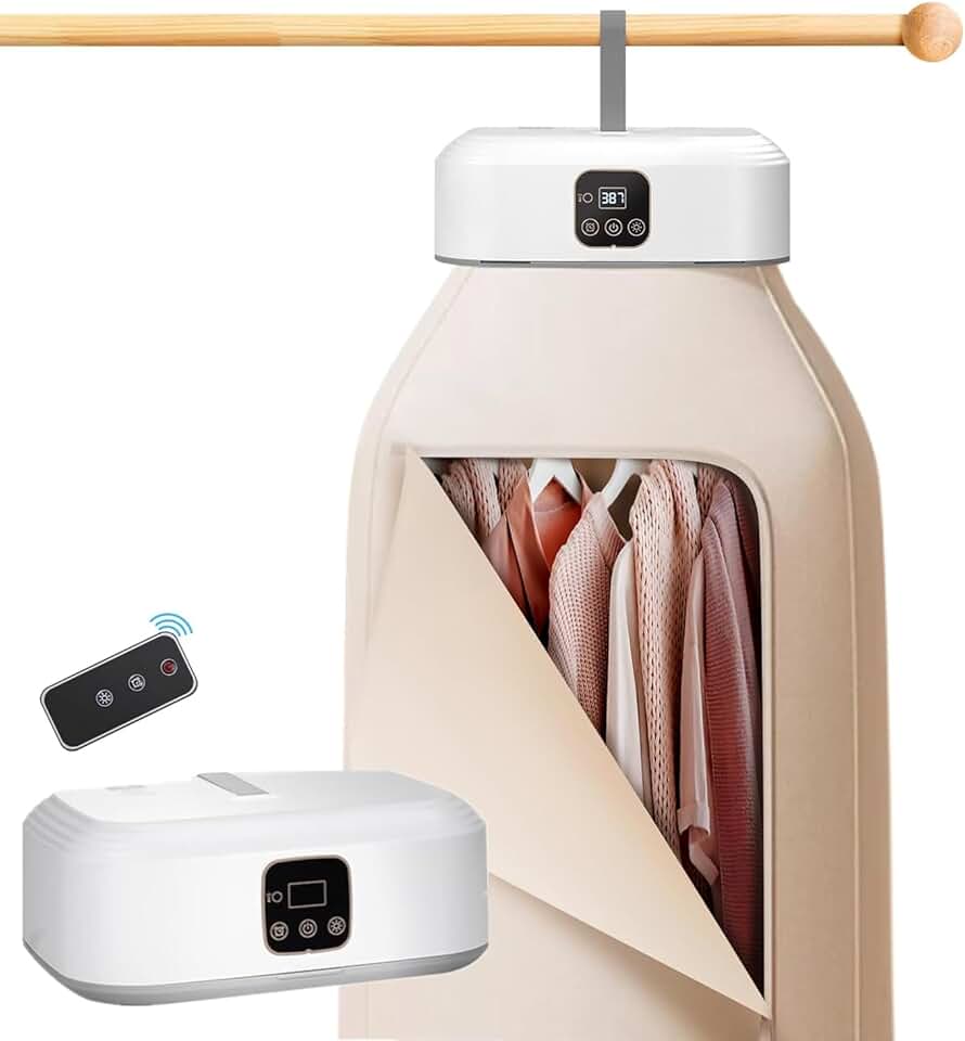 Mini sèche-linge - pompe à chaleur - minuterie 1-8H, UV, télécommande