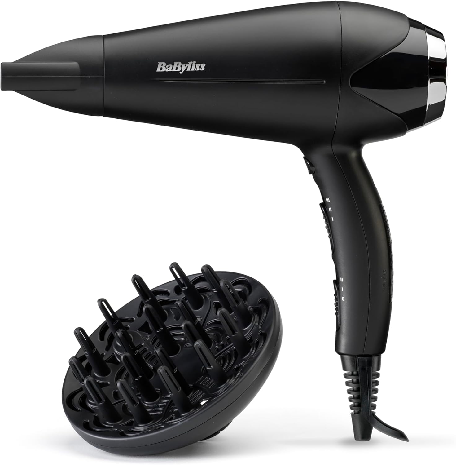BaByliss - Turbo Smooth - sèche-cheveux 2200W, ionique, diffuseur, D572DE