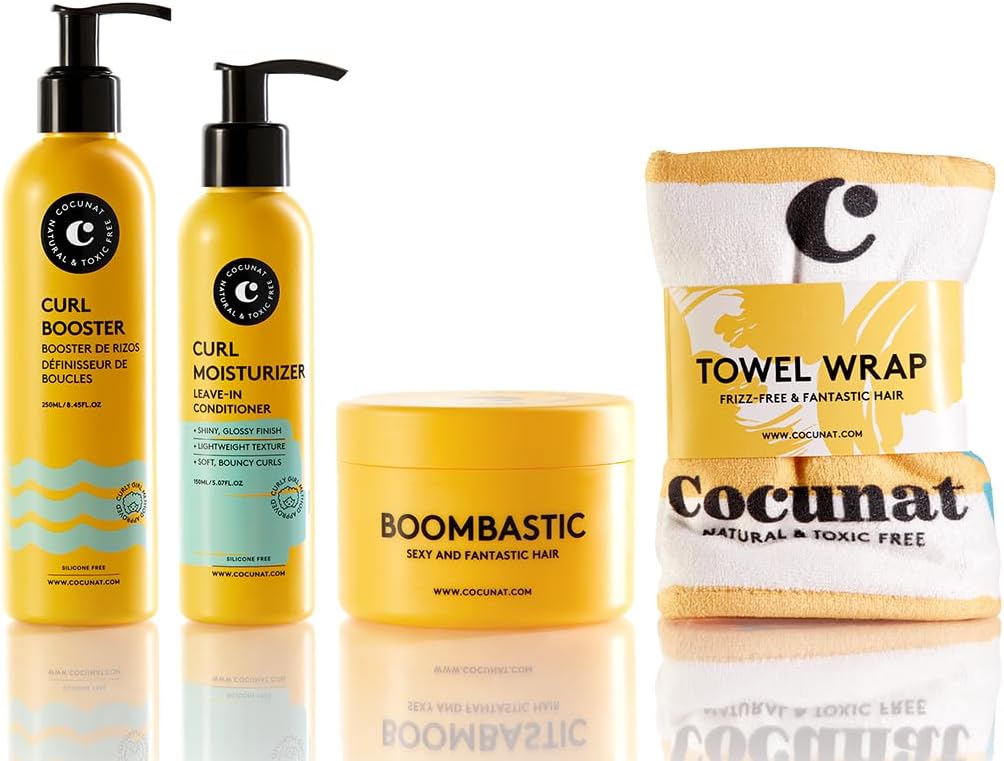 COCUNAT - Coffret Curly Nutrition - 250/150/200ml - nutrition, masque, turban anti-frisottis
