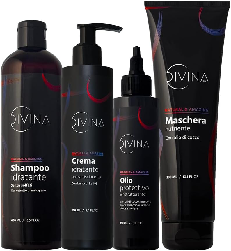 DIVINA BLK - Natural&Amazing - soin hydratant cheveux bouclés, éclaircissant