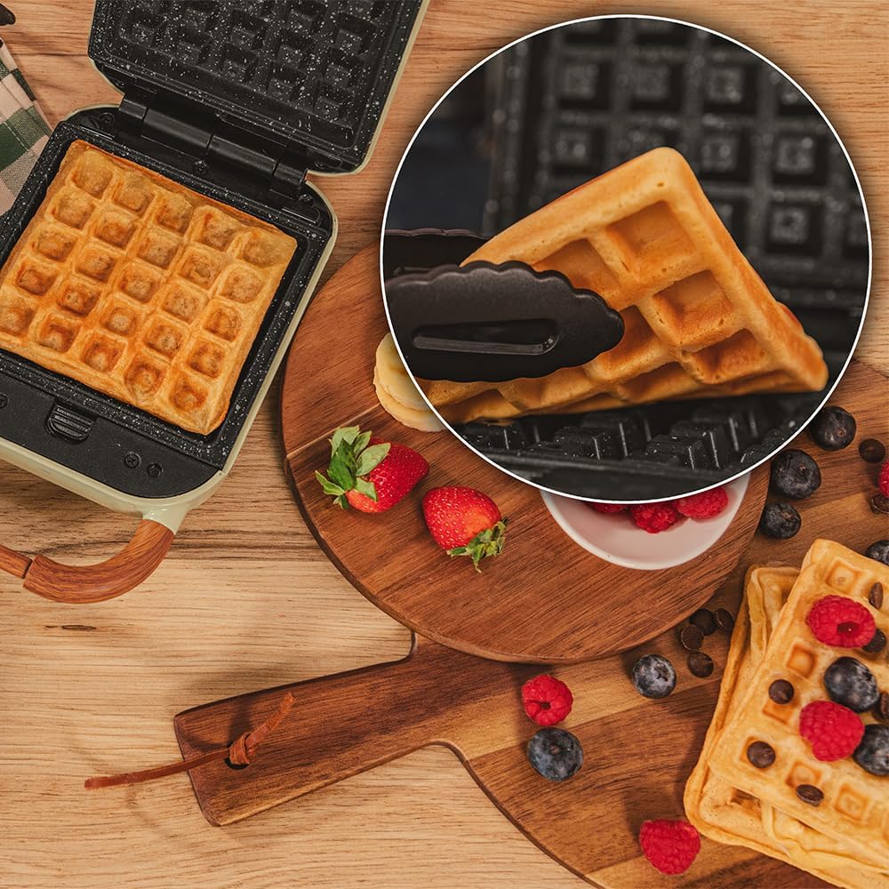 Cecotec - Rock'nToast Retro One - grille-pain rétro 700W, 3 plaques, RockStone, jaune