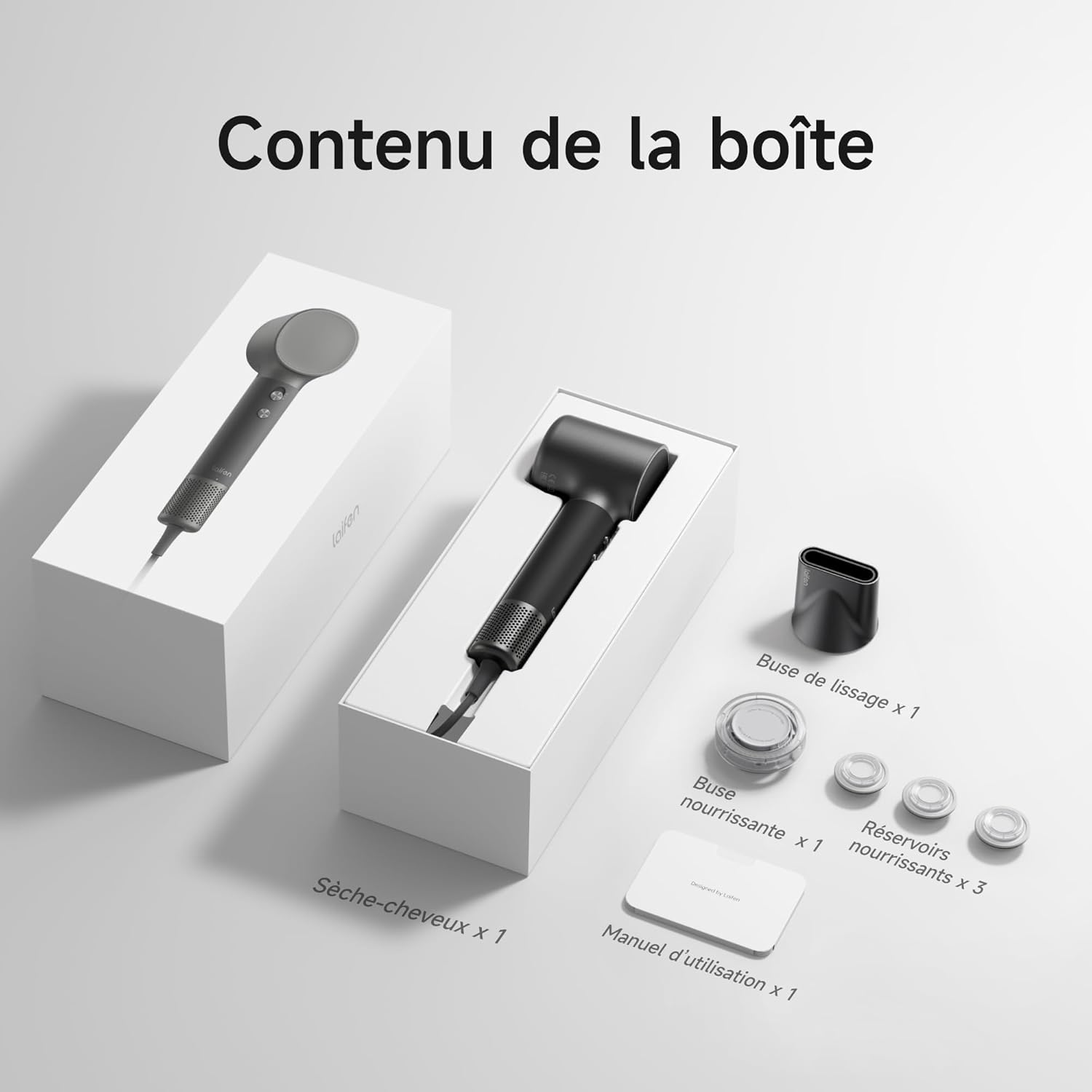 Laifen - Neo Special - sèche-cheveux, 200M ions, soin 58°C, buses magnétiques