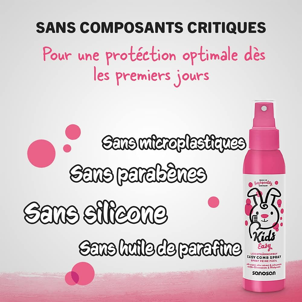 Sanosan - Spray démêlant enfant - 2x125ml - olive bio & lait