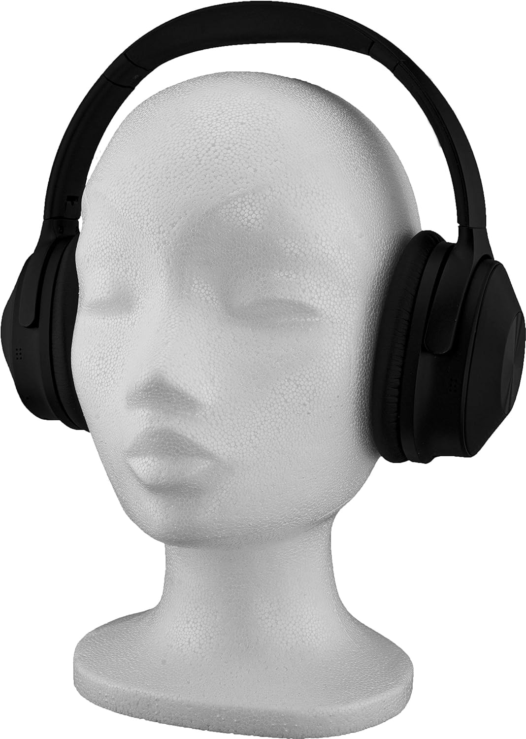 MCE-Commerce - Tête femme polystyrène, 280x210x160mm, blanc - A33F8693