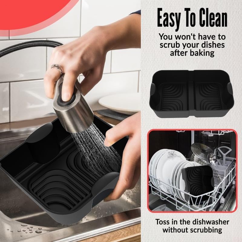 Moule silicone - pour friteuse à air - 10,4L, 10L - compatible Ninja/COSORI - AF500EU