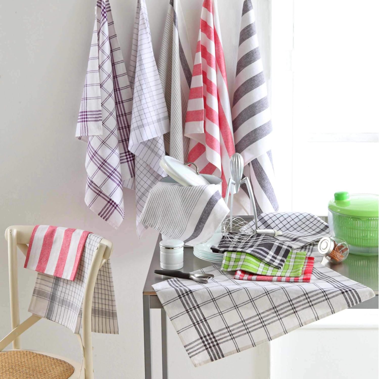 Douceur d'intérieur - Traditio - 45x45 cm - Lot de 3 serviettes coton tissé