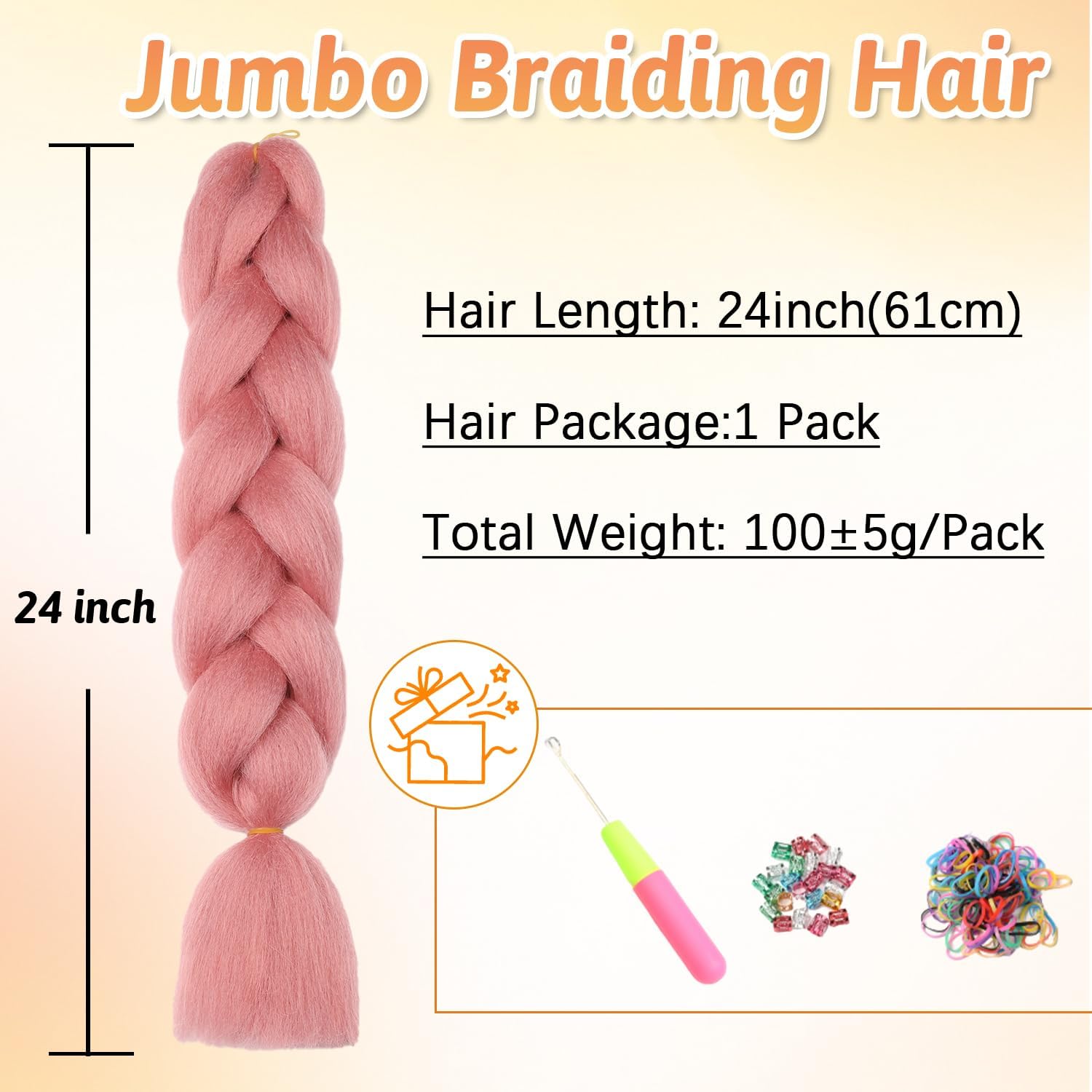 ShowJarlly - Jumbo Tresse Cheveux 24