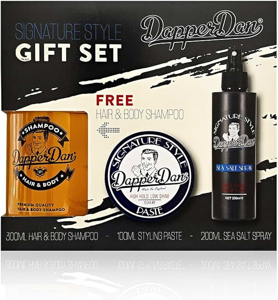Dapper Dan - Signature Style Coffret - 100/200/300ml - pâte, spray texturisant, shampoing