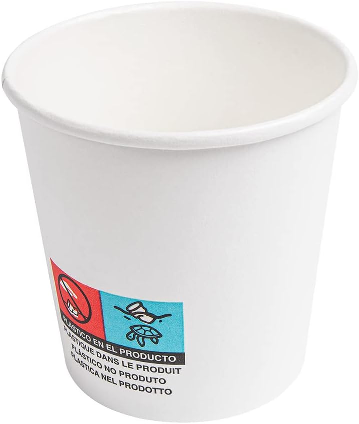 García de Pou - Gobelets 1 paroi 120ml - carton blanc, 6x6cm, PE