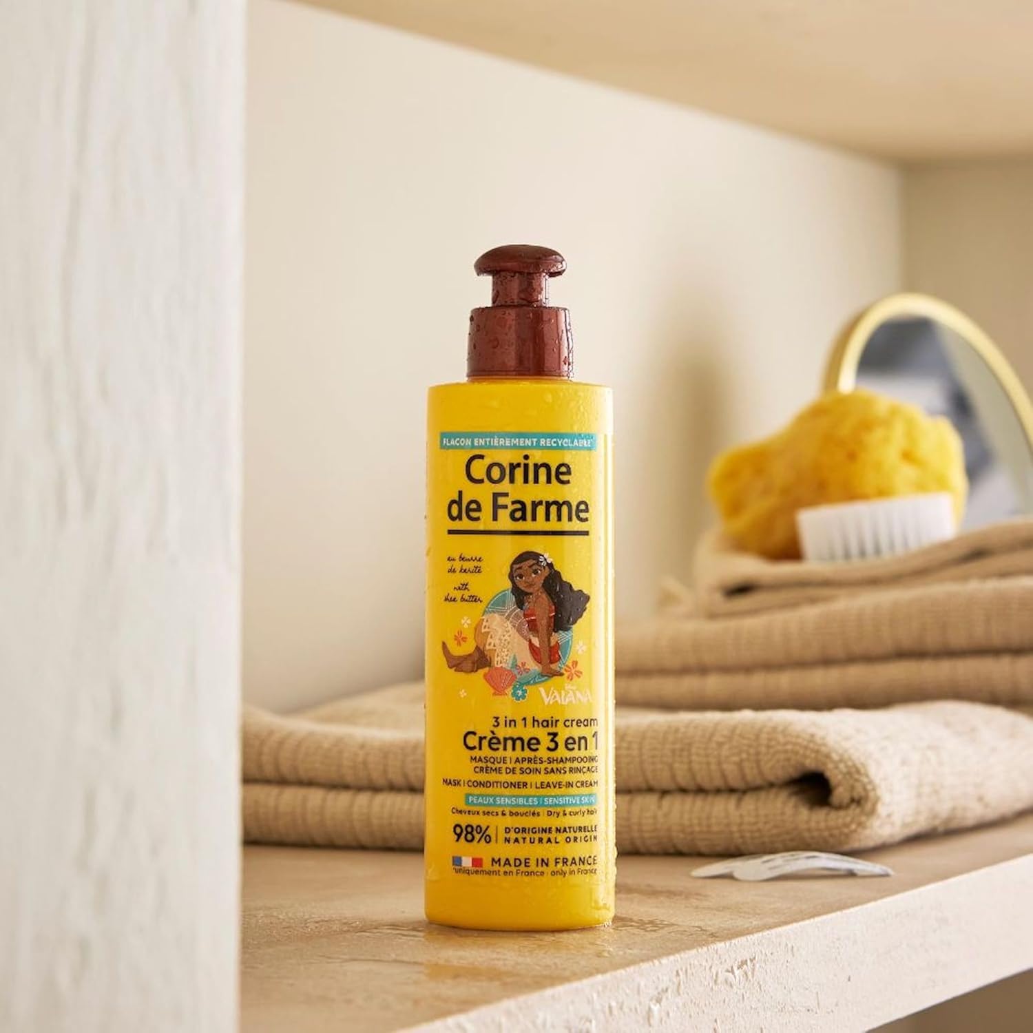 Corine de Farme - Crème 3 en 1 Vaiana 200 ml - Soin enfant karité