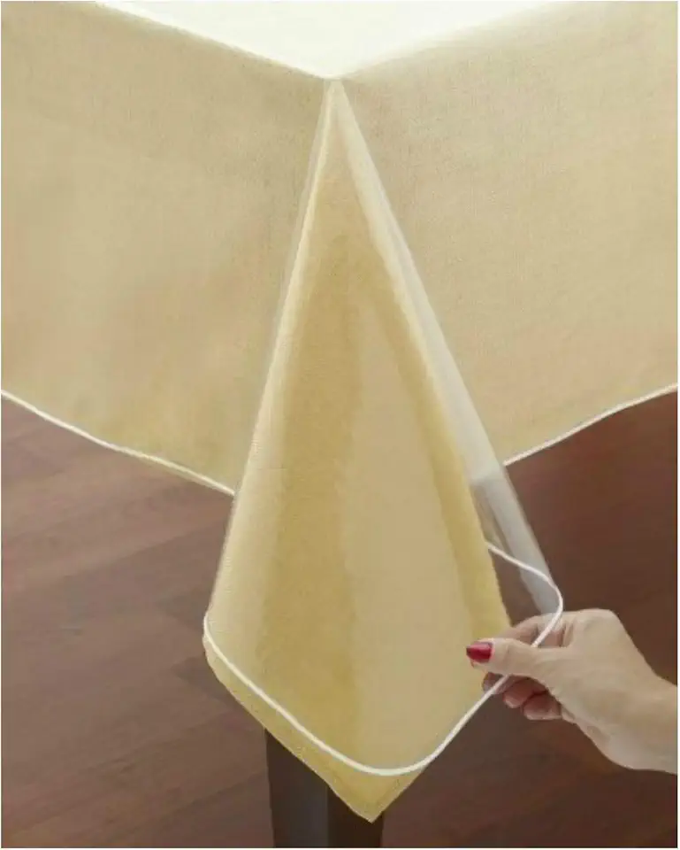 VITA PERFETTA - nappe transparente PVC fine - 140x200 cm - rectangle