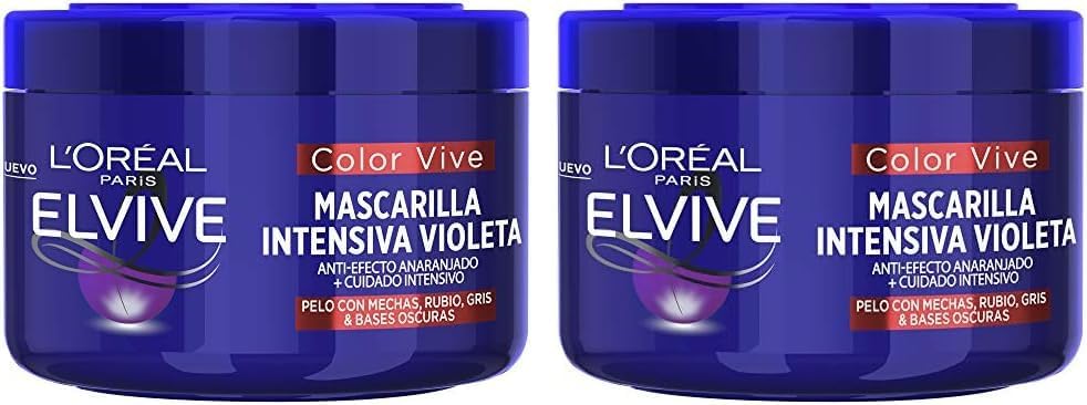 L'Oreal - Elvive Vive Violeta - 250ml - masque nourrissant, lot de 2
