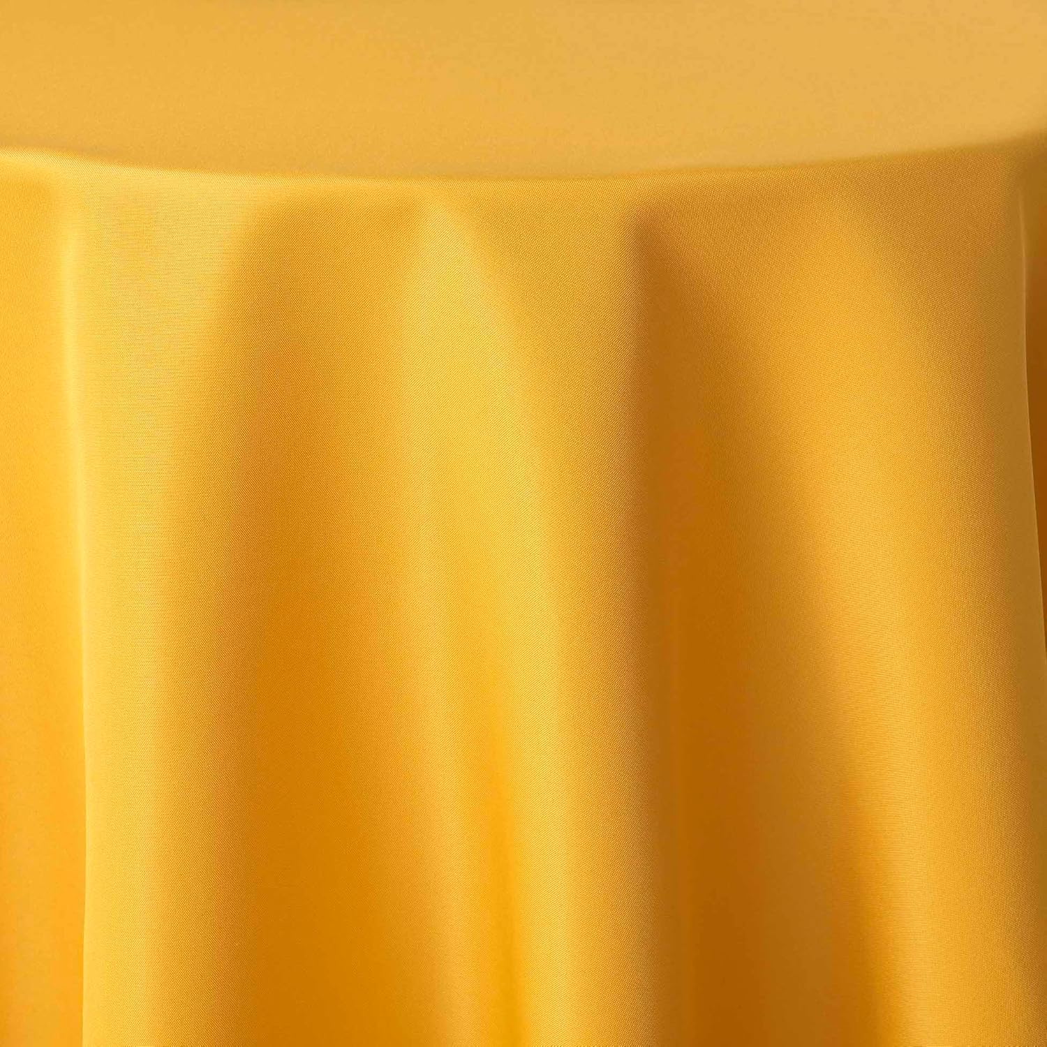 Nappe ronde - Essentiel uni miel - diamètre 180 cm - polyester