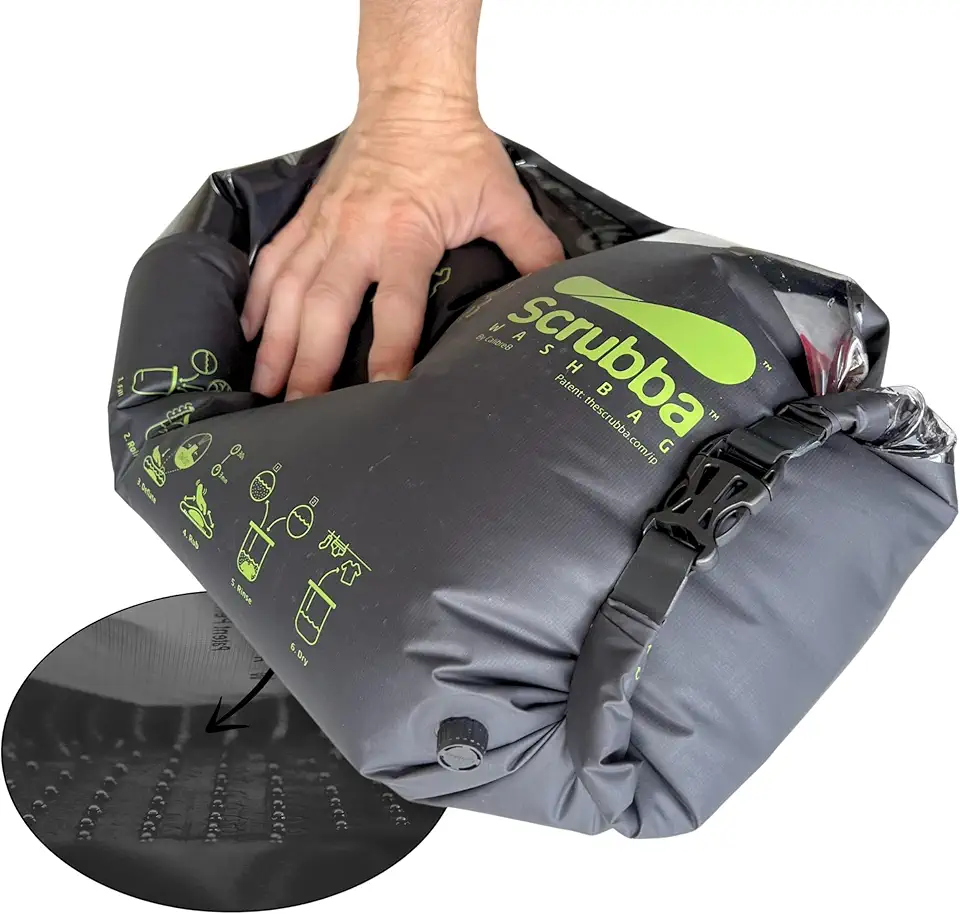 Scrubba - Sac Lave-Linge Portatif 2.0 - compact - lavage rapide, étanche, idéal voyage