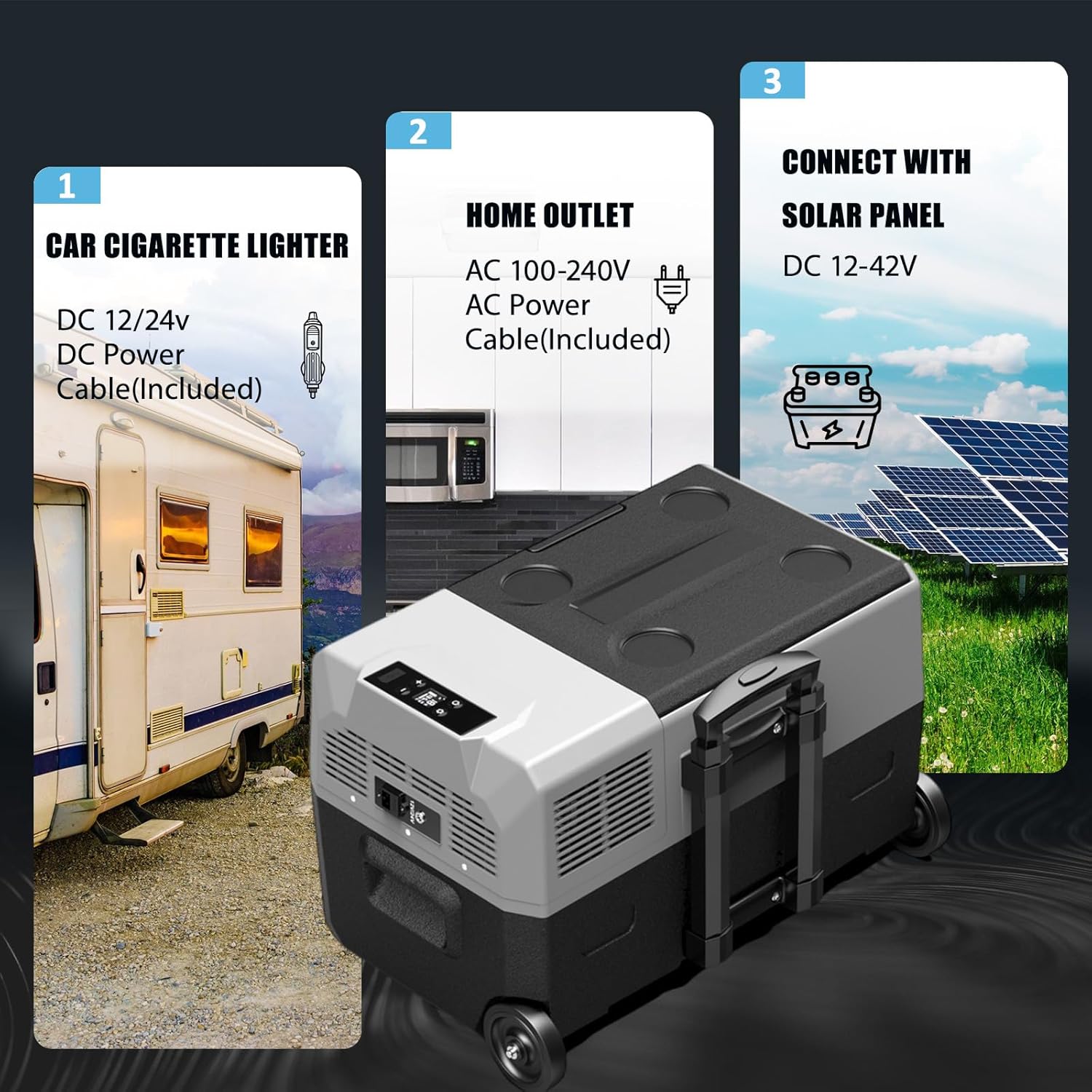 Alpicool - ECX30 - 30L - Frigo portable, congélateur, -20°C à 20°C, rechargeable - ECX30