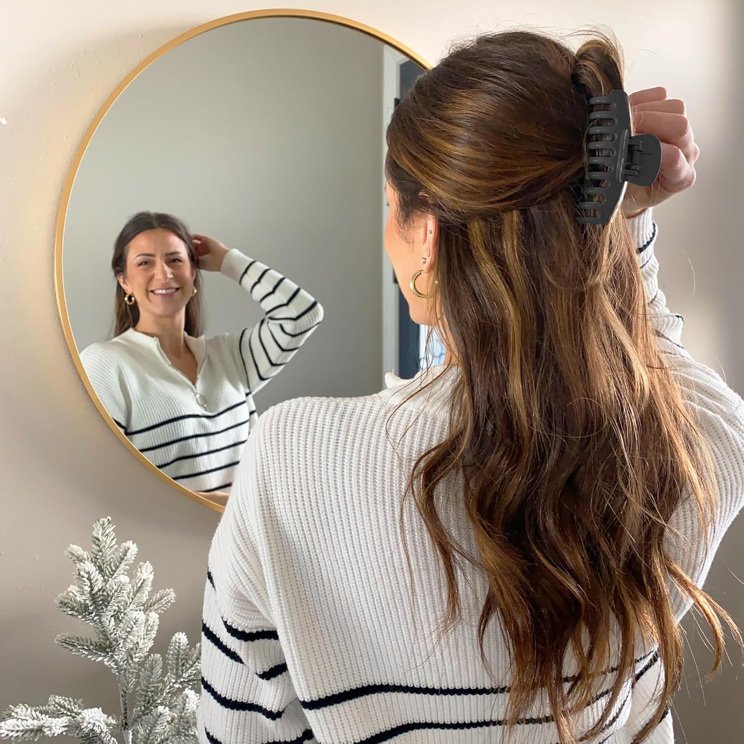 Lolalet - pinces à cheveux double dents 8cm - 6 couleurs variées