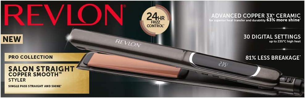 Revlon - Collection Salon Straight Extra-Long - 125mm - lisseur cuivre RVST2175E