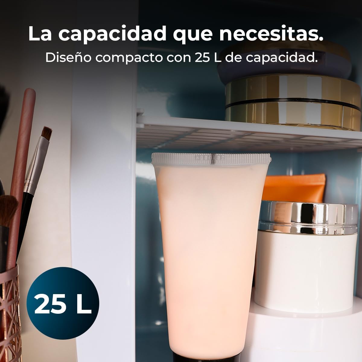 Cecotec - Mini frigo Bolero 25L - 20L, 12-220V, chaud/froid, 7-65°C